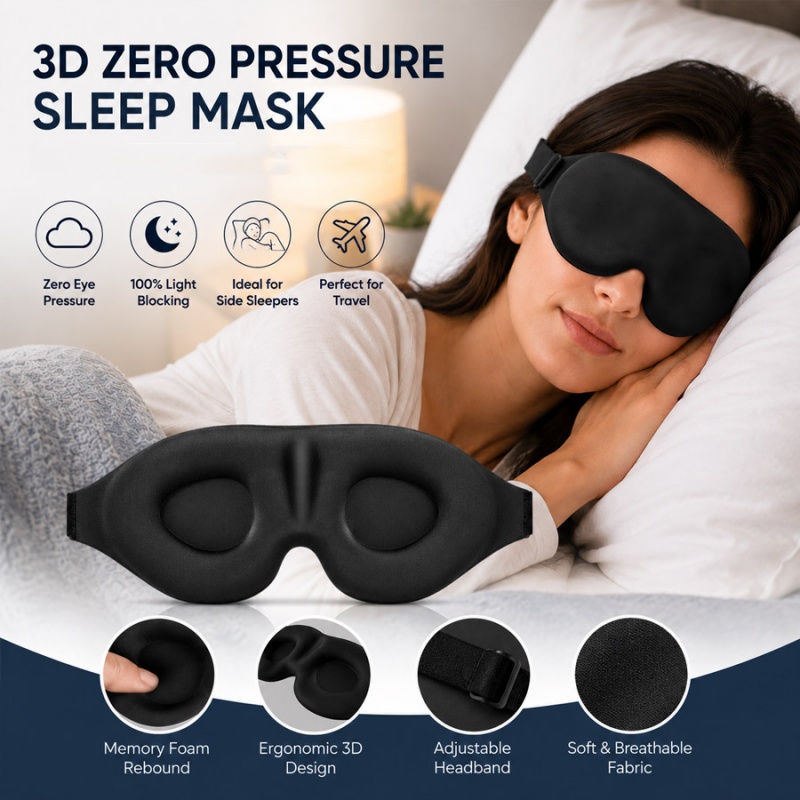 Sleep Eye Mask 3D - 3d Sleep Eye Mask Comfort Light