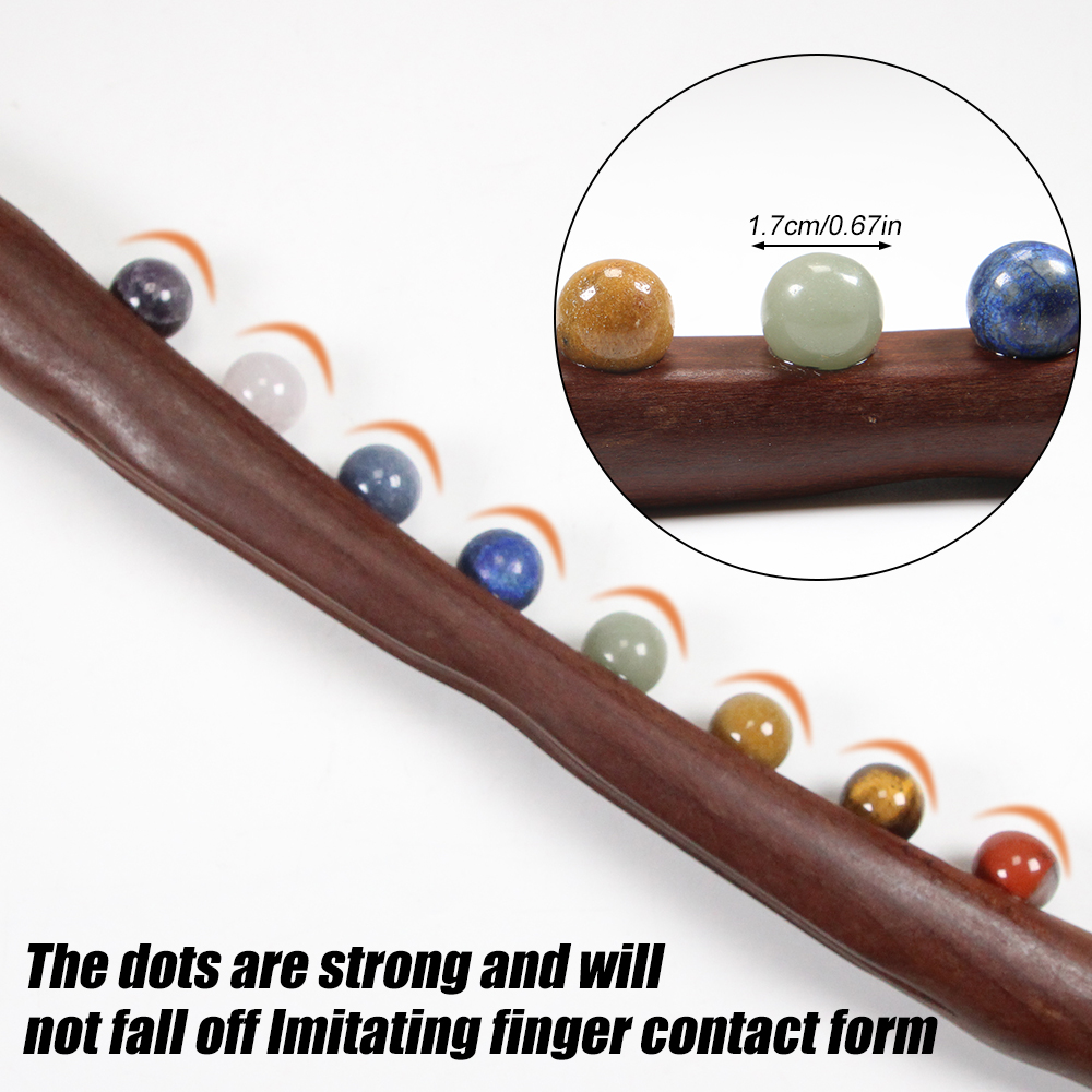 Wood Massage Stick 10 Jade Sto - Jade Gua Sha Tool review and price