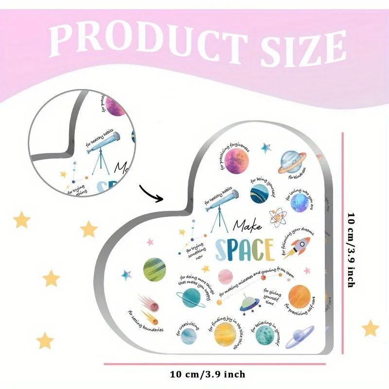 Acrylic Heart Mental Health De - Health Wellness Mental Health review and price
