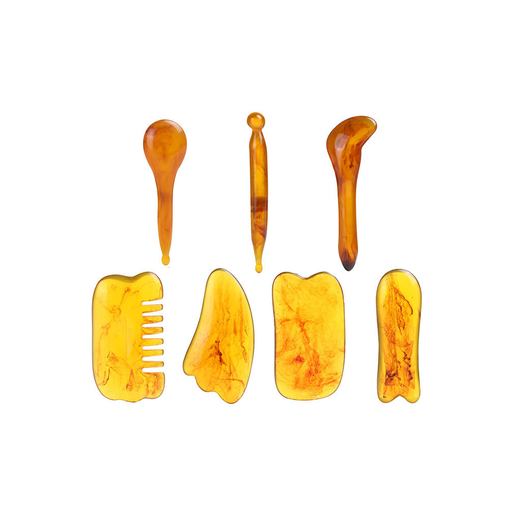 7PCS GUASHA Massage Tools Face - Jade Gua Sha Tool review and price