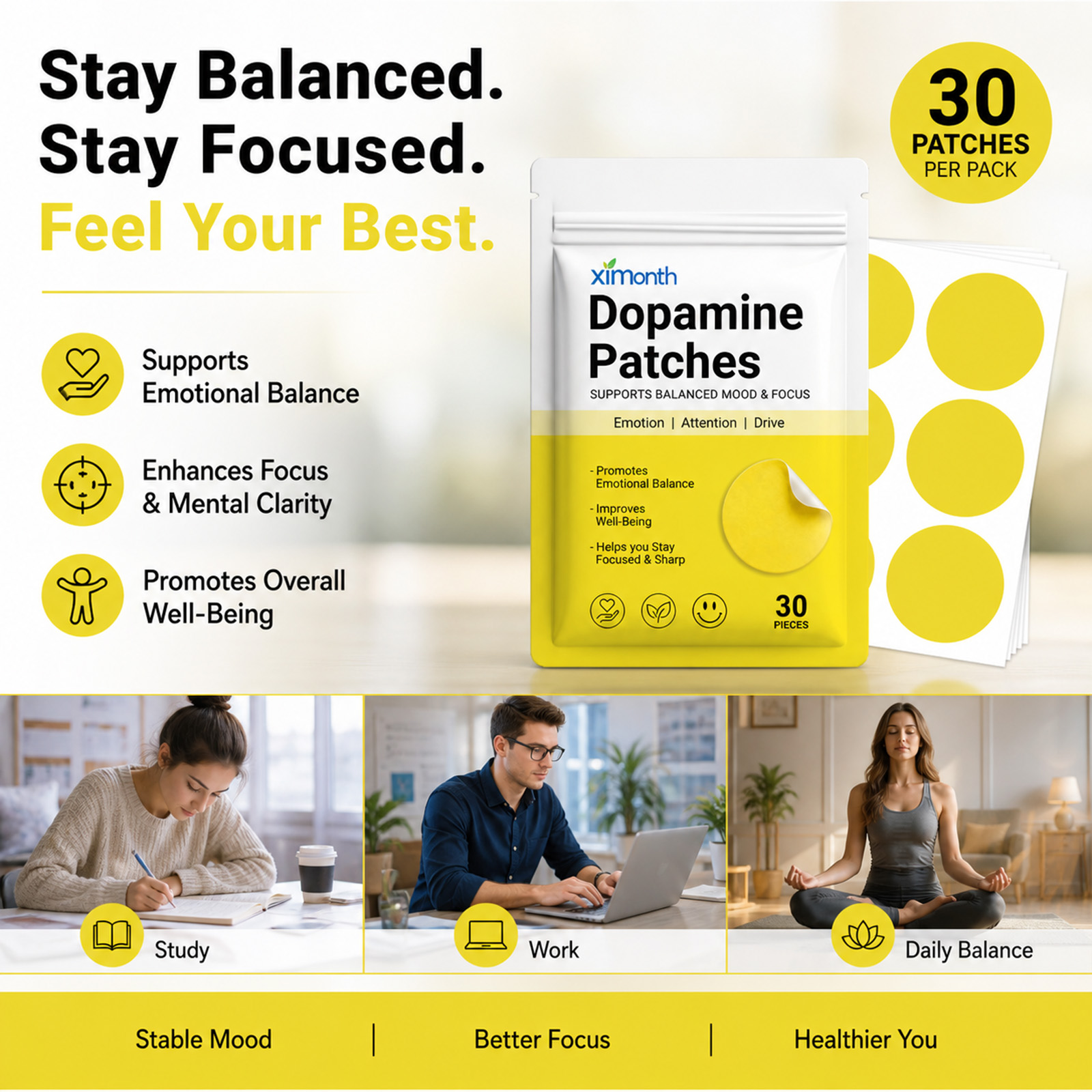 Dopamine Patches Vitality Boos - Health Wellness Vitality review and price