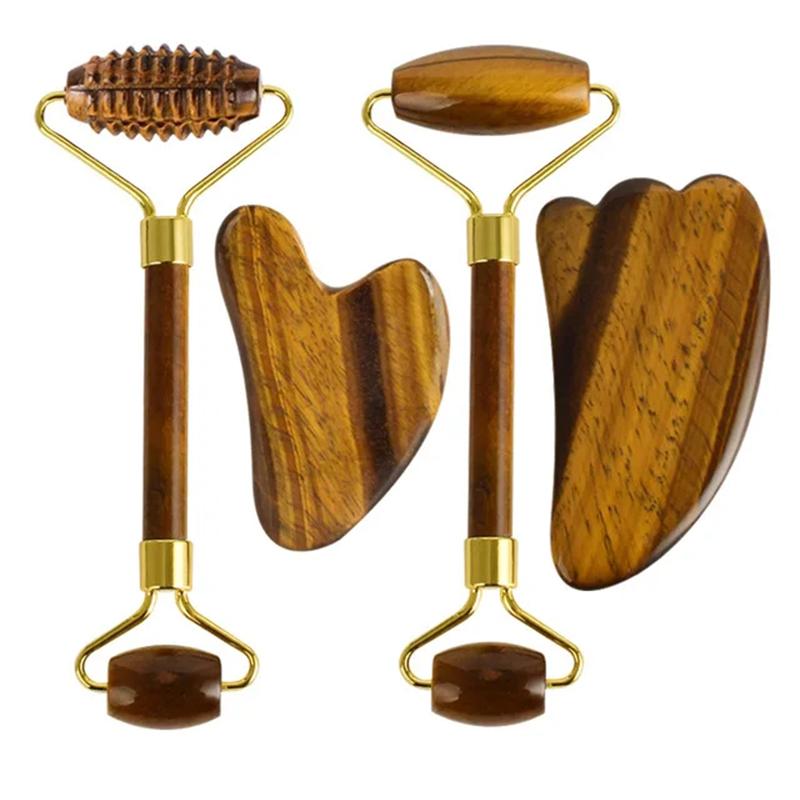Natural Tiger Eye Jade Roller  - Jade Gua Sha Tool review and price