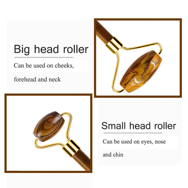 Natural Tiger Eye Jade Roller  - Jade Gua Sha Tool review and price