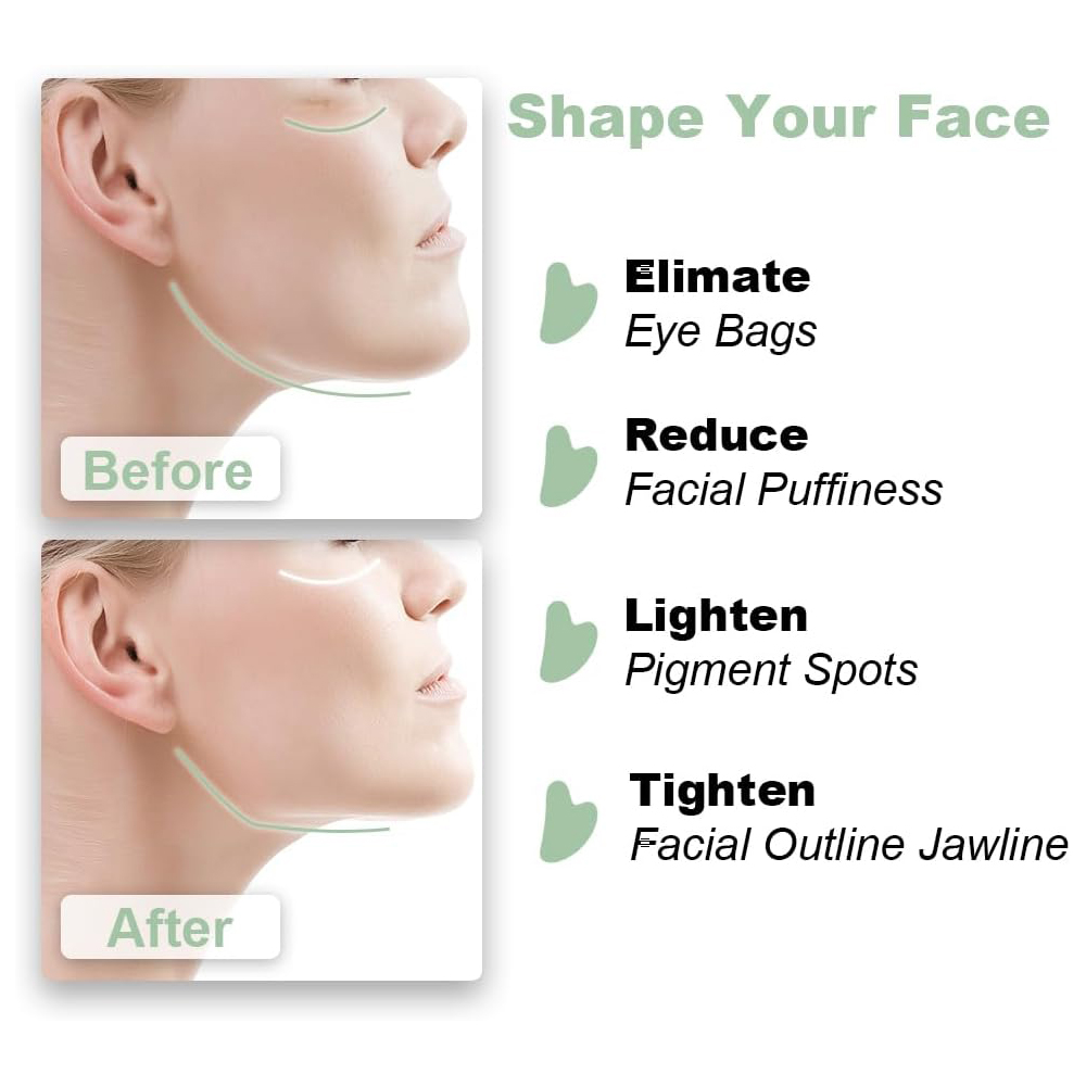 1PCS Natural Glass Jade Scrapi - Jade Gua Sha Tool review and price