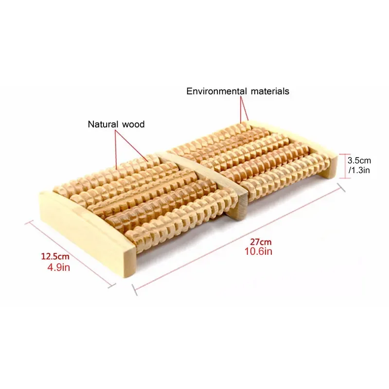 Wooden Foot Massage Roller Rel - Reflexology Foot Roller review and price