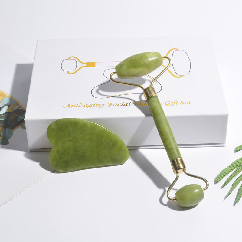 Natural Jade Roller Face Gua S - Jade Gua Sha Tool review and price