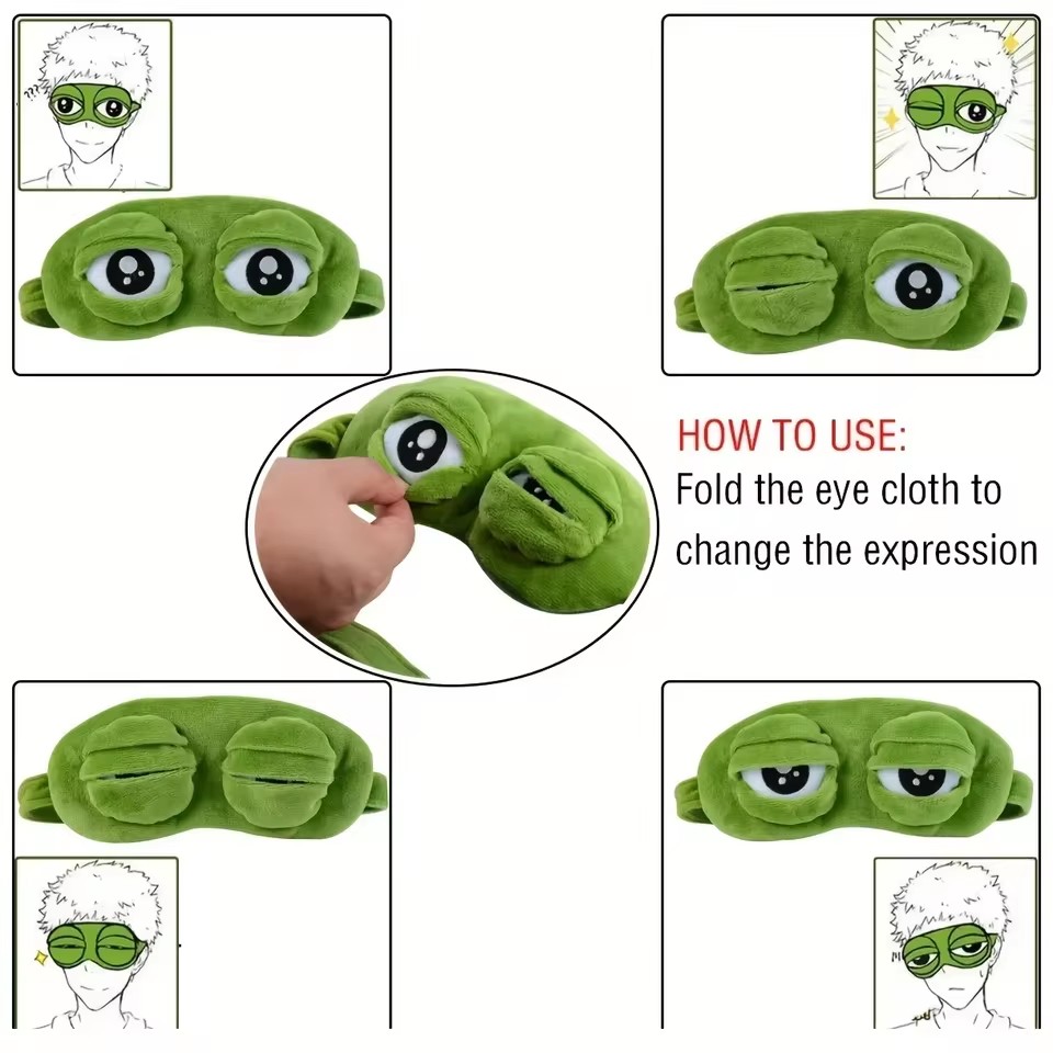 3D Frog Sleep Eye Mask for Men - Sleep Eye Mask 3D review and price